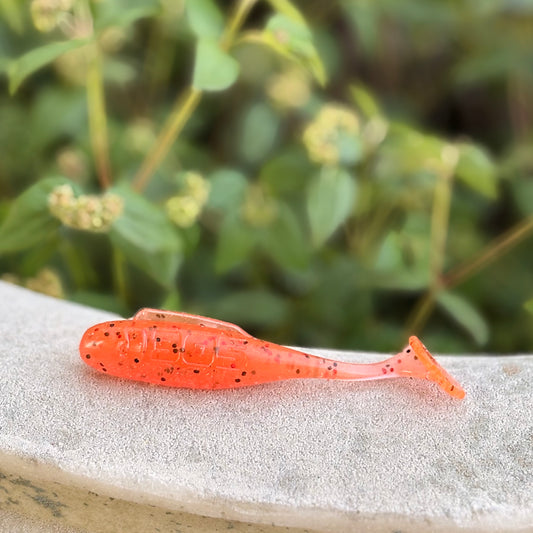 3” Paddle Tail Pumpkin Orange 5 Pack